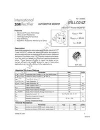 IRLL024Z Datasheet Cover