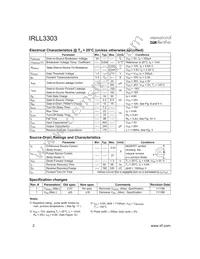 IRLL3303 Datasheet Page 2