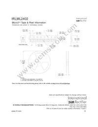 IRLML2402TR Datasheet Page 8