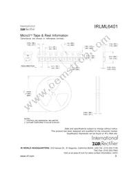 IRLML6401TR Datasheet Page 9