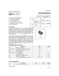 IRLML6402TR Datasheet Cover