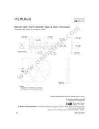 IRLML6402TR Datasheet Page 8