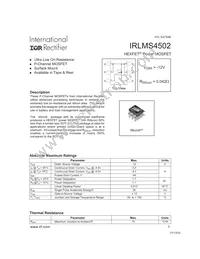 IRLMS4502TR Datasheet Cover