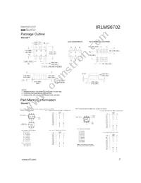 IRLMS6702TR Datasheet Page 7