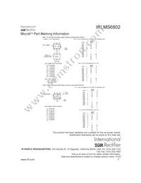 IRLMS6802TR Datasheet Page 7