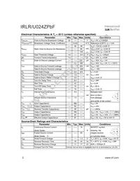 IRLR024ZTRPBF Datasheet Page 2
