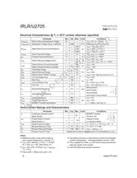 IRLR2705TR Datasheet Page 2