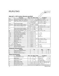 IRLR7843TR Datasheet Page 2