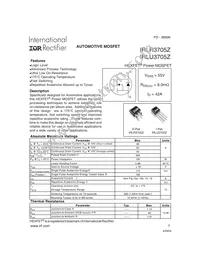 IRLU3705Z Datasheet Cover