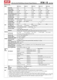IRM-10-3.3 Datasheet Page 2