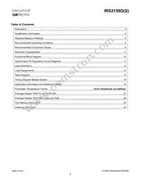 IRS2158DPBF Datasheet Page 2