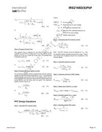 IRS2166DSTRPBF Datasheet Page 15