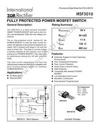 IRSF3010S Datasheet Cover