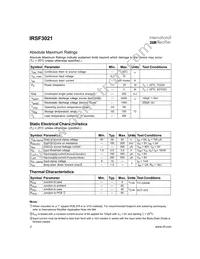 IRSF3021LTR Datasheet Page 2