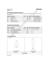 IRSF3021LTR Datasheet Page 3
