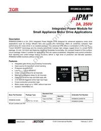 IRSM836-024MATR Datasheet Cover