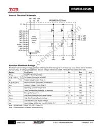 IRSM836-025MATR Datasheet Page 2