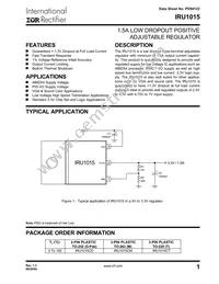 IRU1015CMTR Datasheet Cover