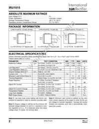 IRU1015CMTR Datasheet Page 2