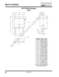 IRU1117-25CYTR Datasheet Page 4