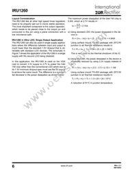 IRU1260CMTR Datasheet Page 6