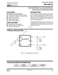 IRU1502-33CHTR Datasheet Cover