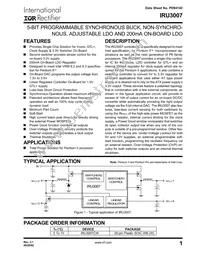 IRU3007CWTR Datasheet Cover