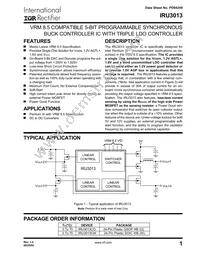 IRU3013CWTR Datasheet Cover