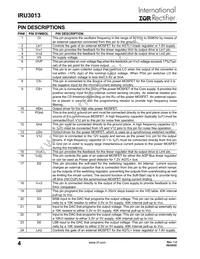 IRU3013CWTR Datasheet Page 4