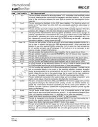 IRU3027CWTR Datasheet Page 5