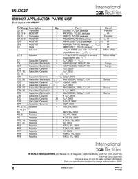 IRU3027CWTR Datasheet Page 8