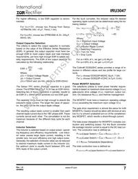 IRU3047CWTR Datasheet Page 7
