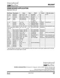 IRU3047CWTR Datasheet Page 17