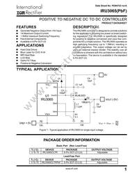 IRU3065CLTR Datasheet Cover