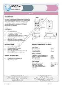 IS127 Datasheet Cover