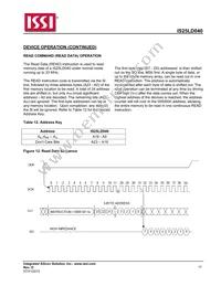 IS25LD040-JVLE-TR Datasheet Page 17