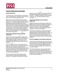 IS25LD040-JVLE-TR Datasheet Page 21