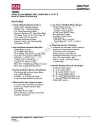 IS25LP128F-JLLE Datasheet Page 2