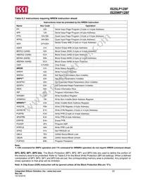 IS25LP128F-JLLE Datasheet Page 22