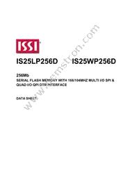 IS25LP256D-RMLE Datasheet Cover