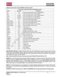 IS25LP256D-RMLE Datasheet Page 17