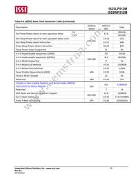 IS25LP512M-RHLE Datasheet Page 19