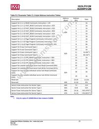 IS25LP512M-RHLE Datasheet Page 20