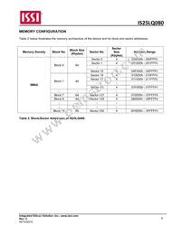 IS25LQ080-JNLE-TR Datasheet Page 6