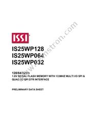IS25WP032-JBLE Datasheet Cover