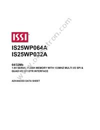 IS25WP032A-JMLE Datasheet Cover