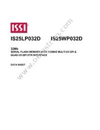 IS25WP032D-RMLE-TR Datasheet Cover