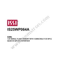 IS25WP064A-RMLE-TR Datasheet Cover