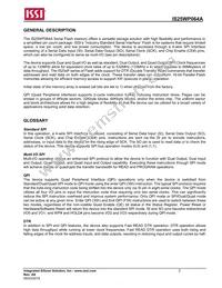 IS25WP064A-RMLE-TR Datasheet Page 3