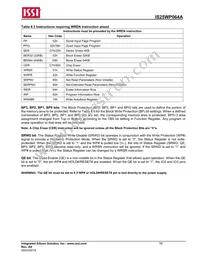 IS25WP064A-RMLE-TR Datasheet Page 16